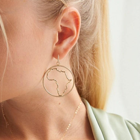 Oba Diamond & Gold Hoop