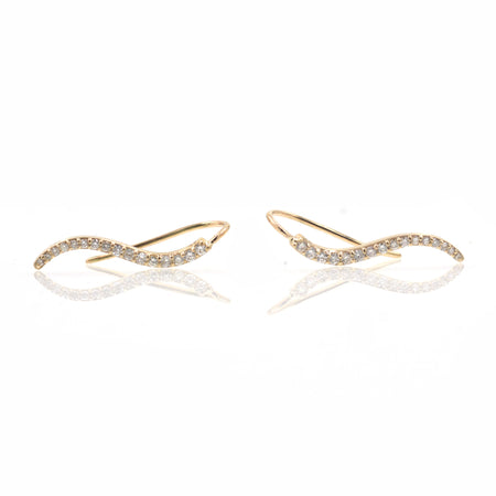 Wave Diamond Earrings